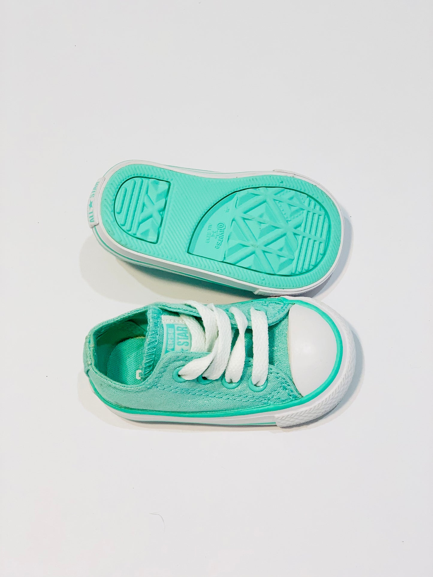 Green Chuck Taylors - Size US3 / EU19