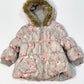 Floral puffer jacket - Size 9-12 months