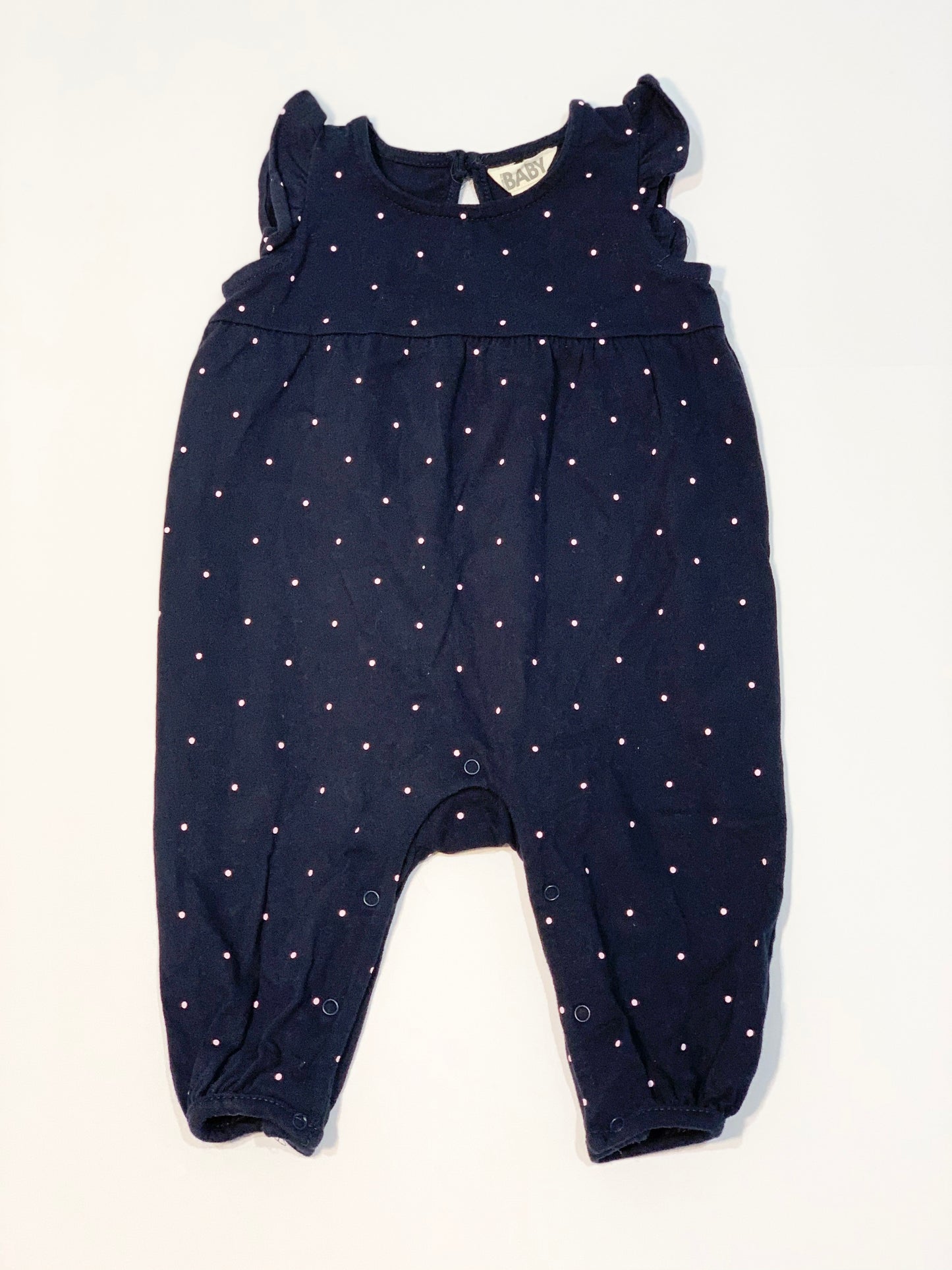 Pink spot romper - Size 0