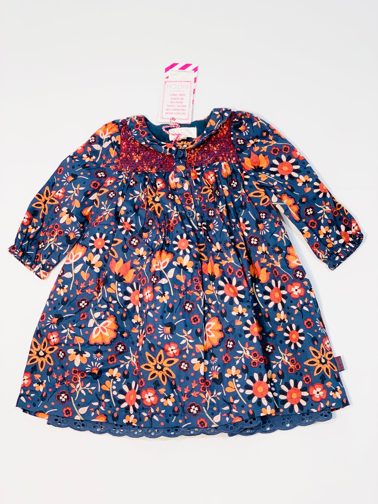 Floral smocked dress brand new - Size 0