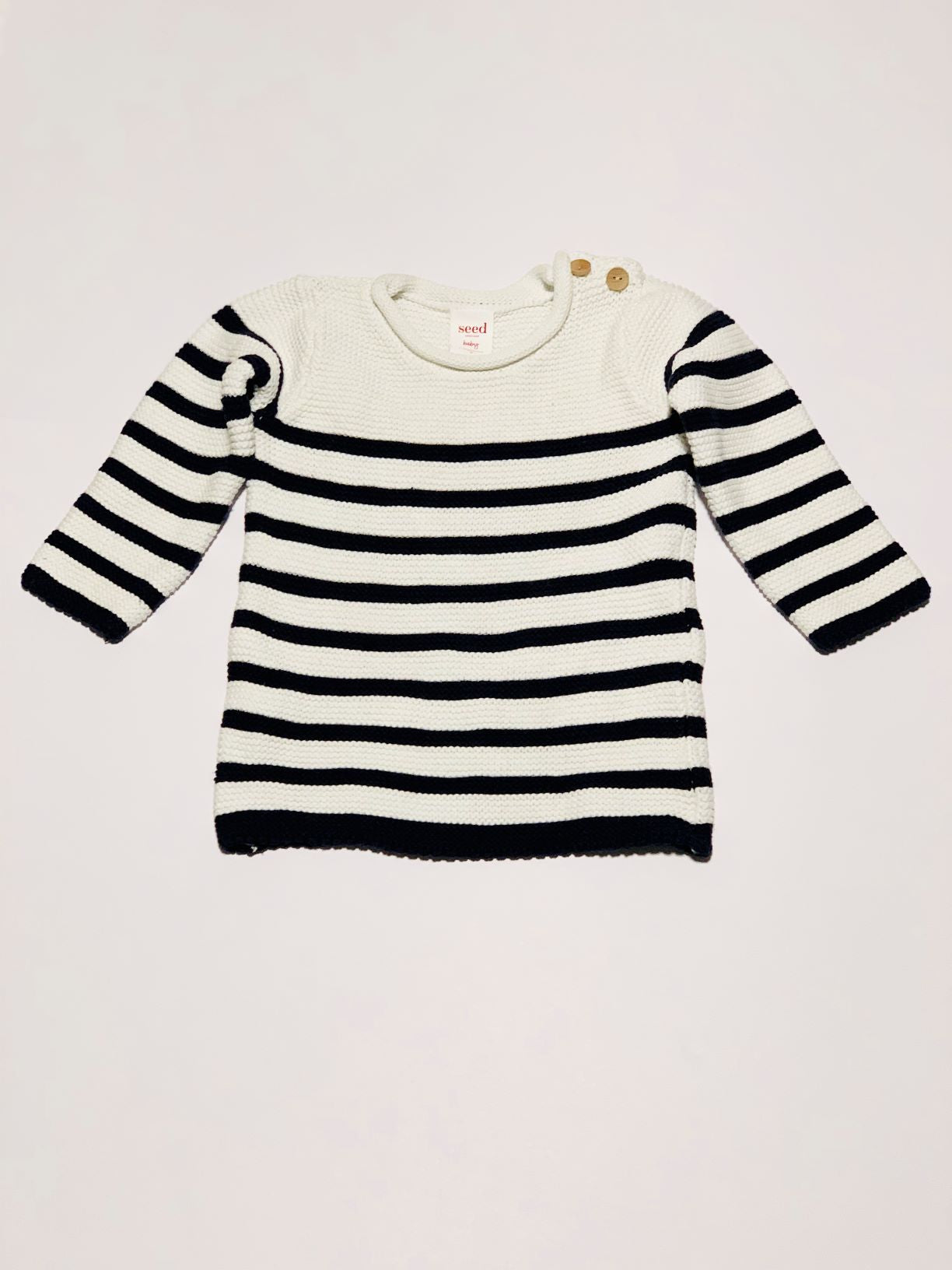 Striped knit jumper - Size 0