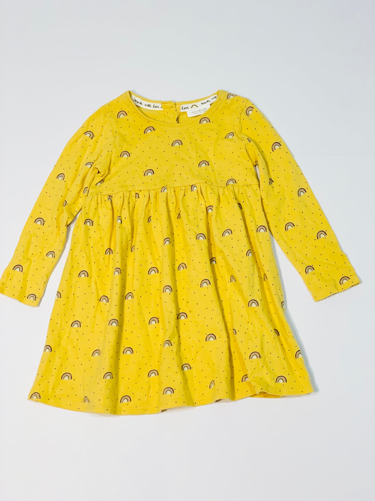 Yellow rainbows dress - Size 1
