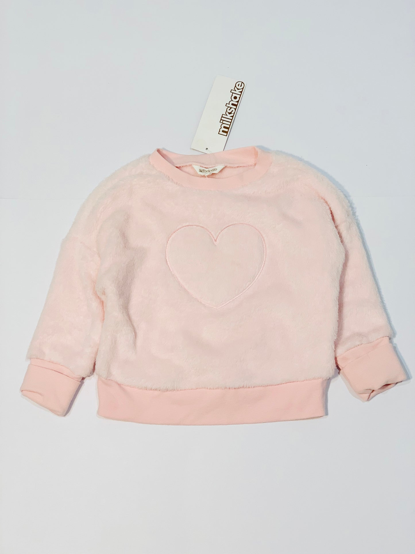 Pink fleece sweater brand new - Size 3