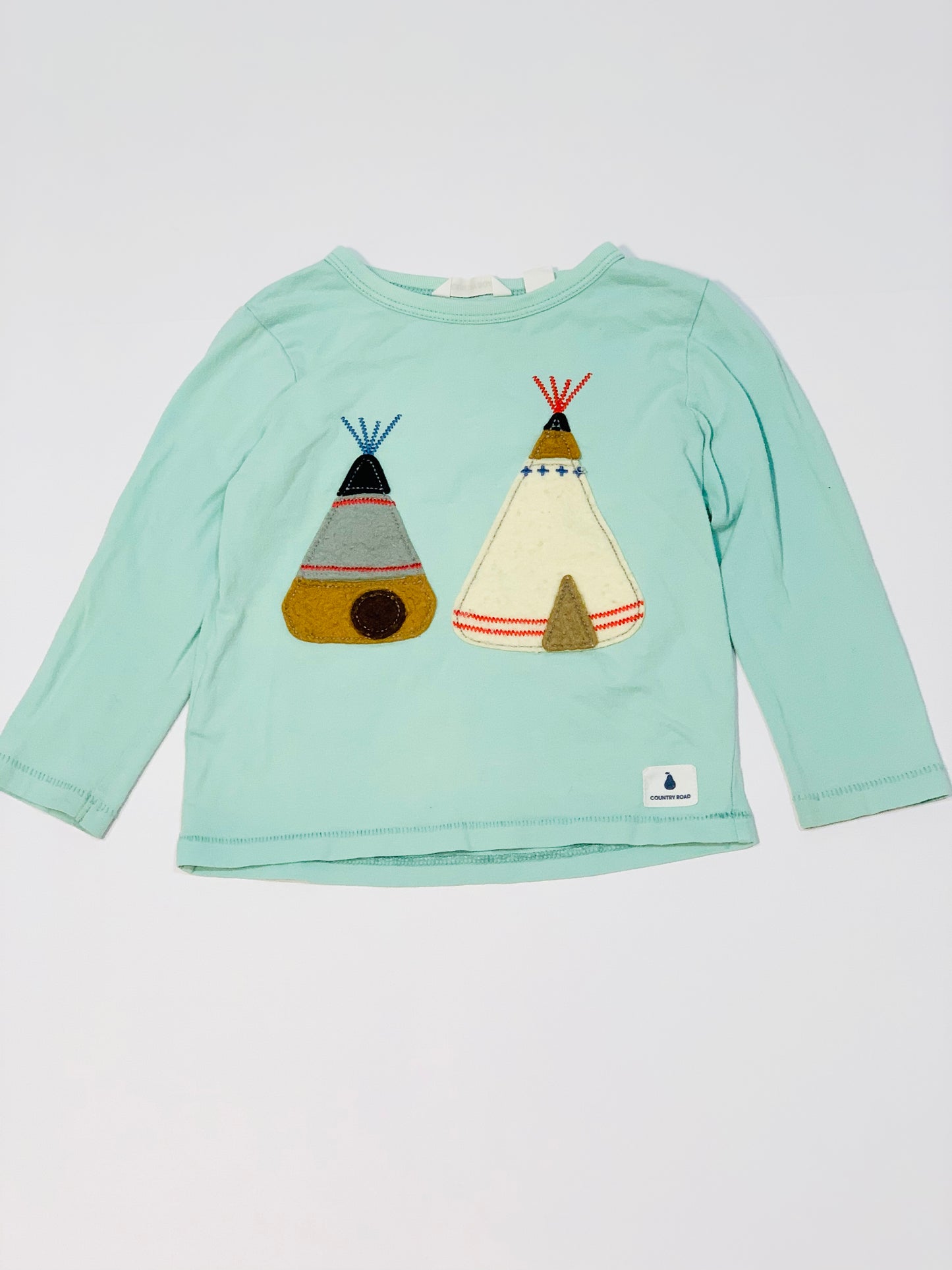Green teepee top - Size 1
