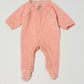 Pink velour onesie - Size 000000