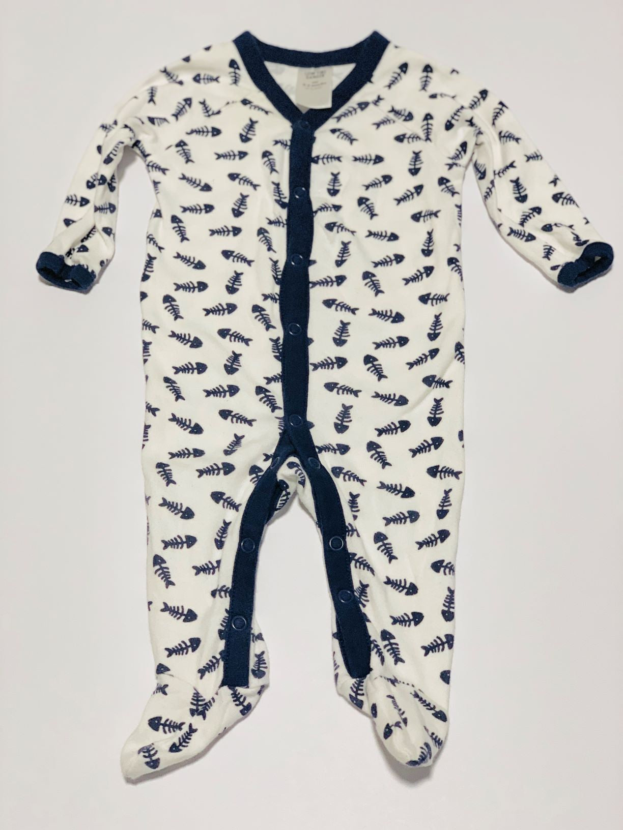 Fish bones onesie - Size 000