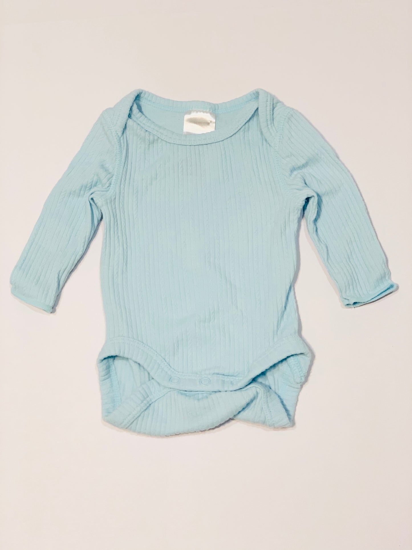 Blue ribbed bodysuit - Size 00000