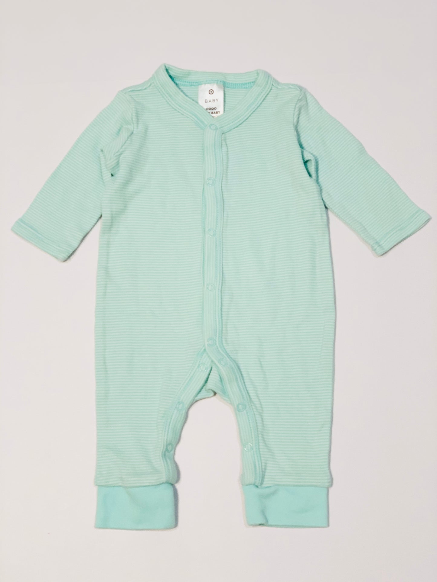 Green stripe onesie - Size 0000