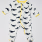 Whale zip onesie - Size 0000