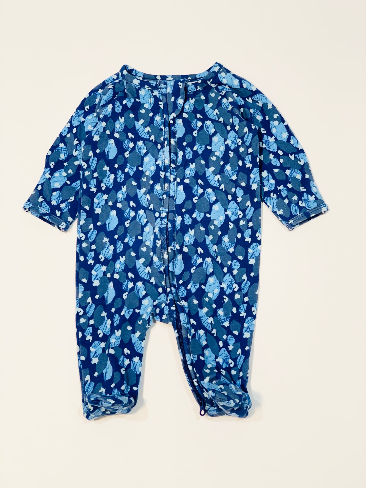 Blue zip onesie - Size 0000
