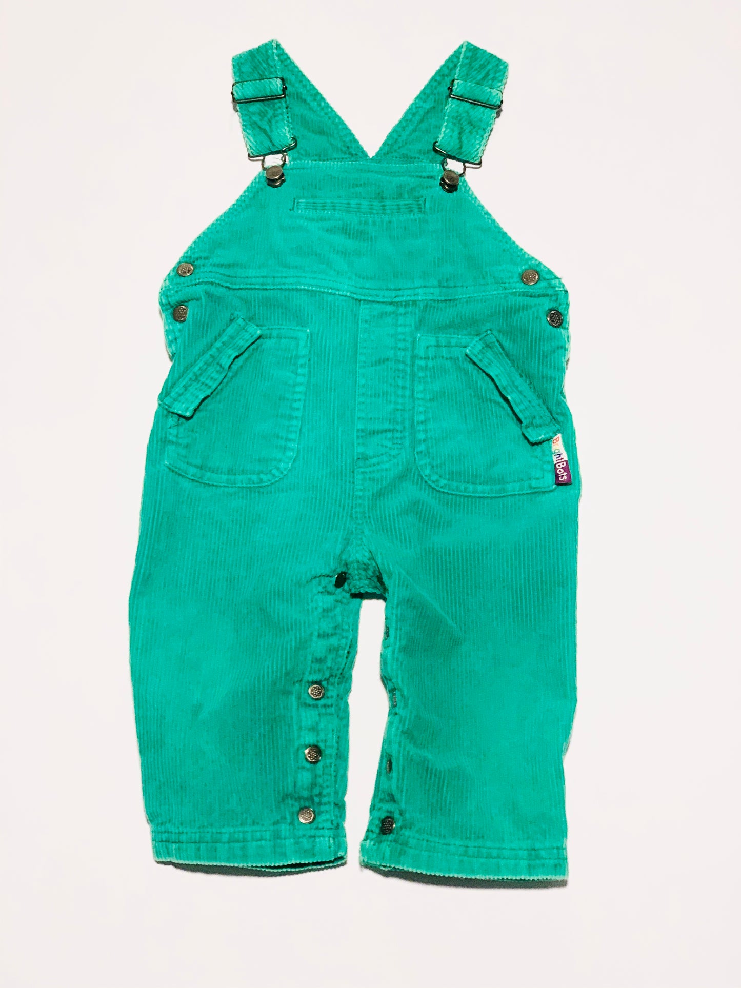 Green corduroy overalls - Size 18-23 months