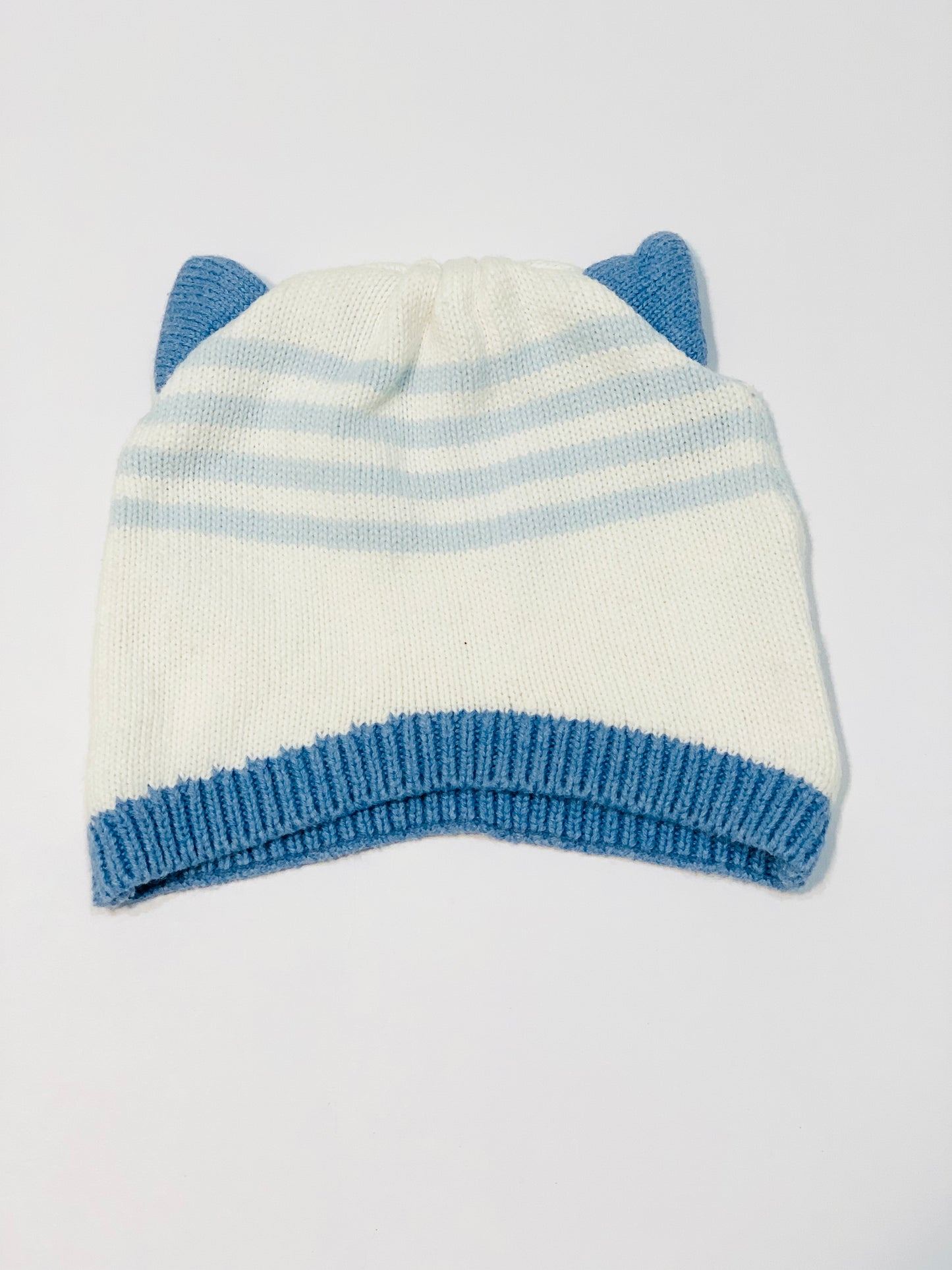Striped knit beanie - Size newborn