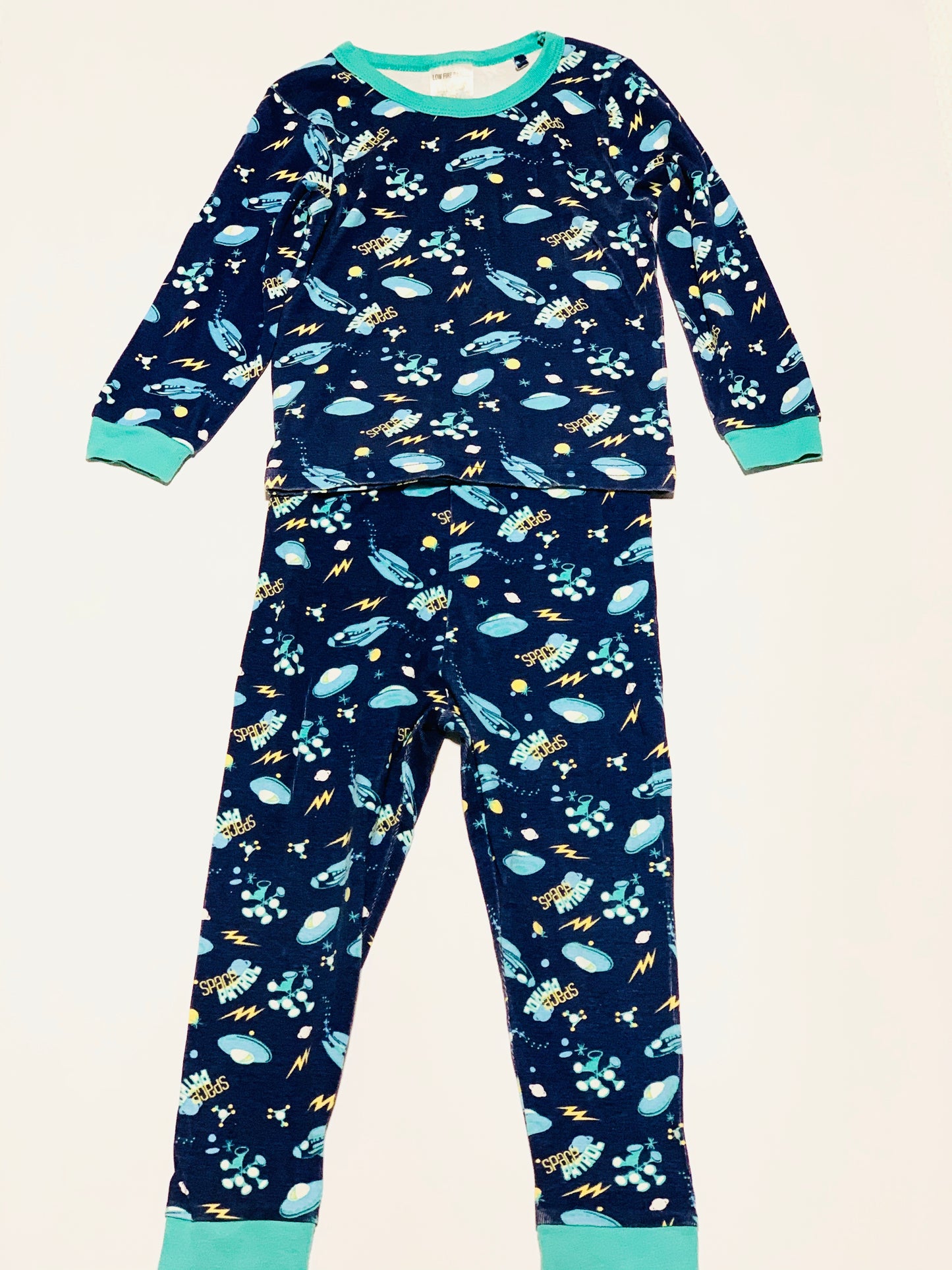 Space theme cotton pyjamas - Size 2