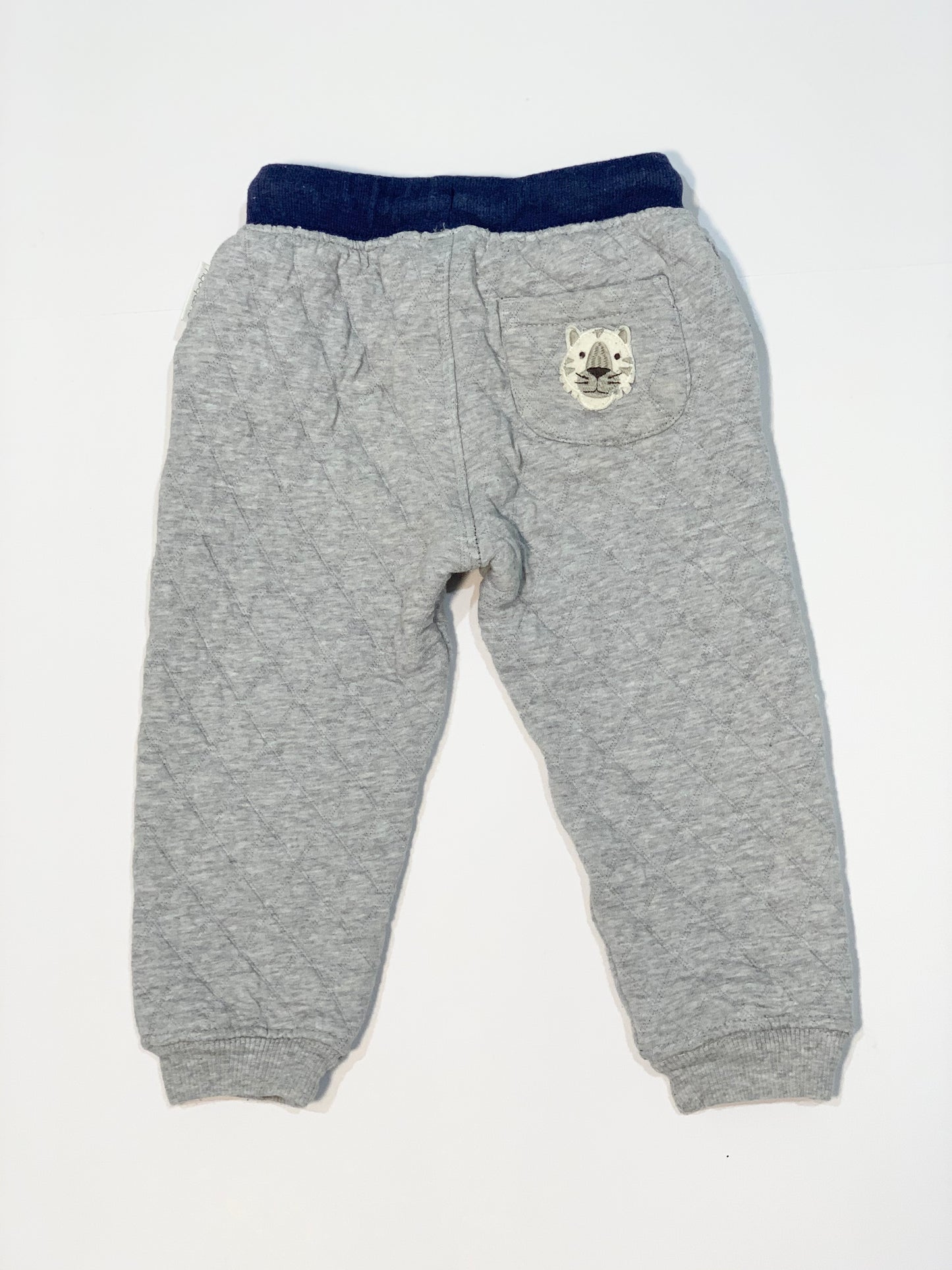 Grey quilted trackies - Size 2