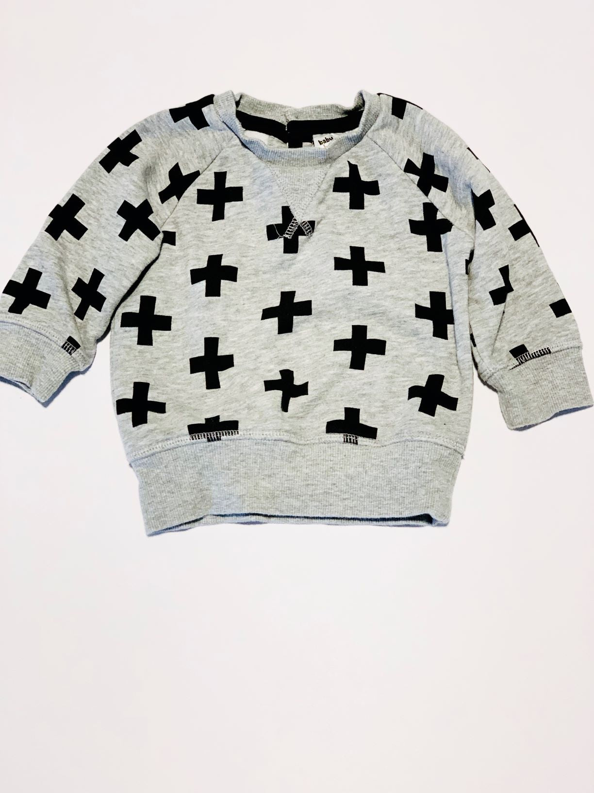 Grey cross sweater - Size 0