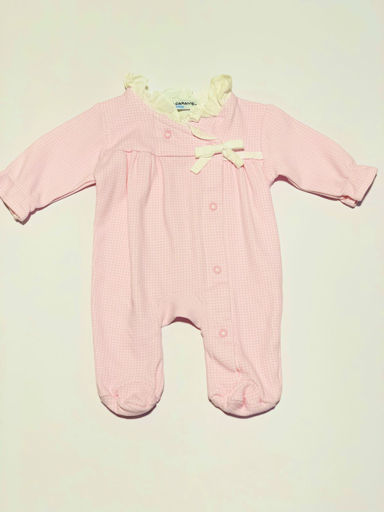 Pink frill onesie - Size 0000