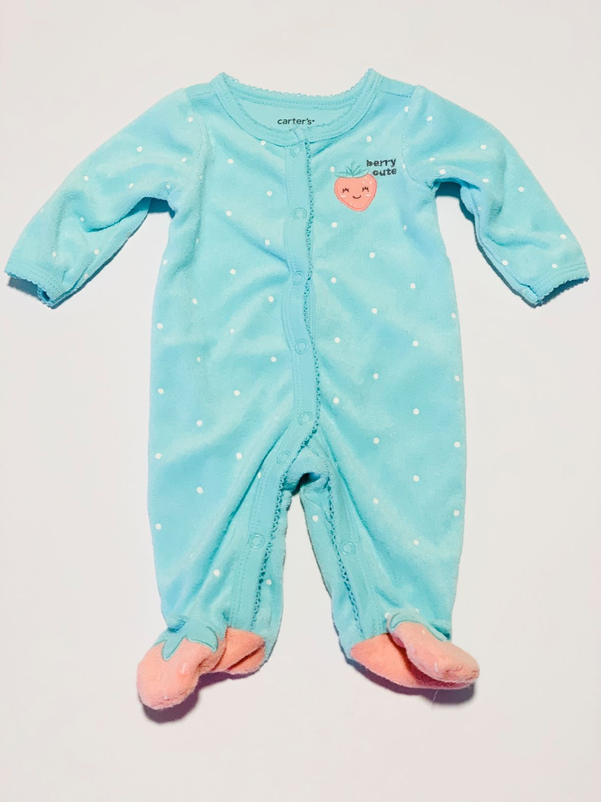 Terry berry onesie - Size 0000