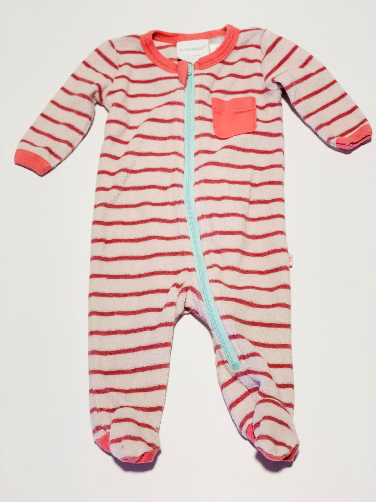 Striped terry onesie - Size 0000