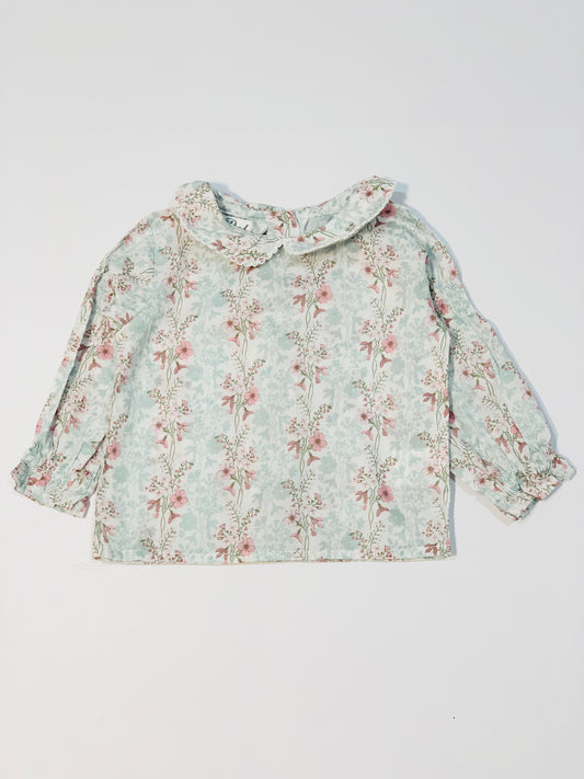 Collared floral top - Size 00