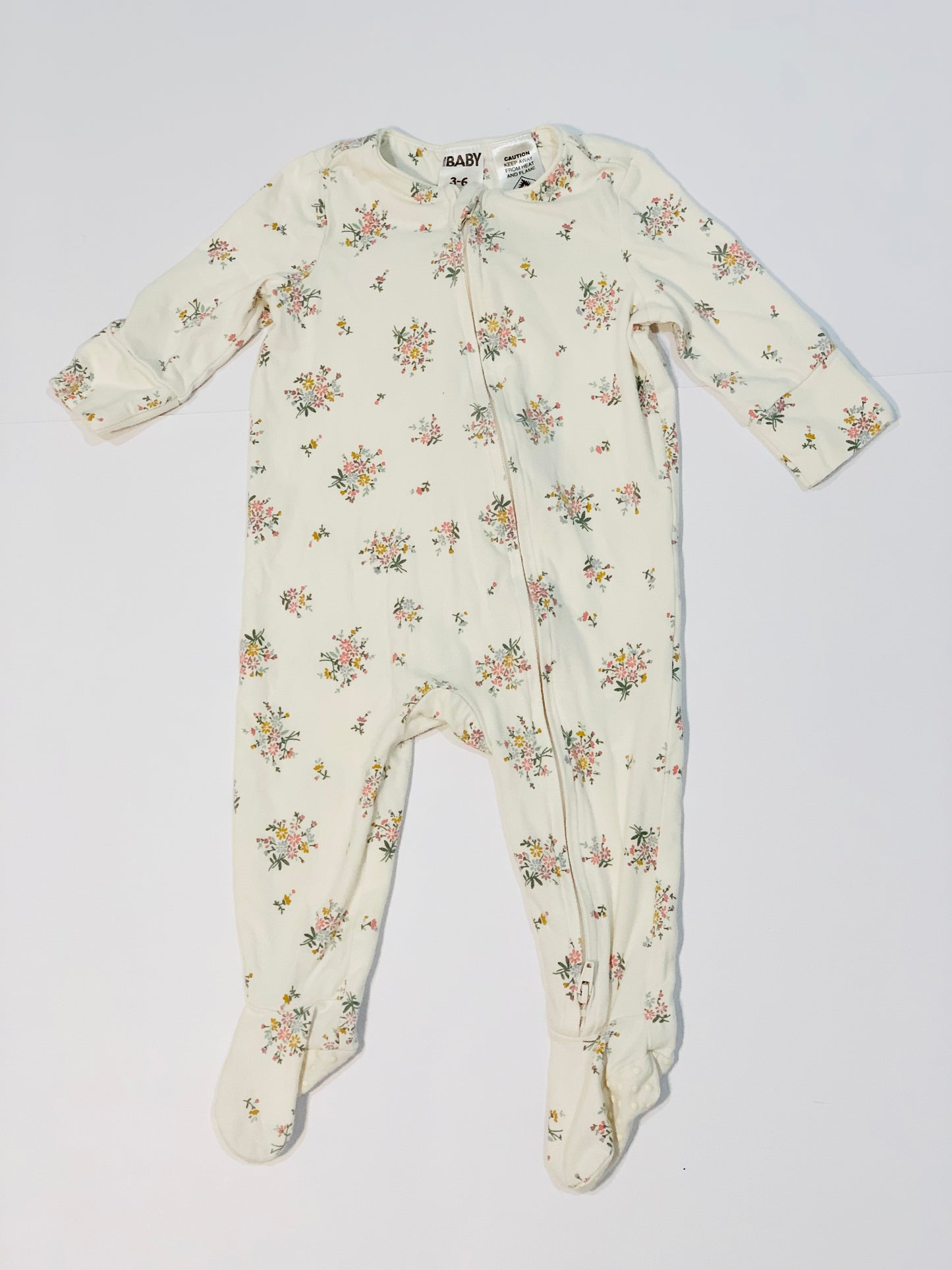Floral zip onesie - Size 00