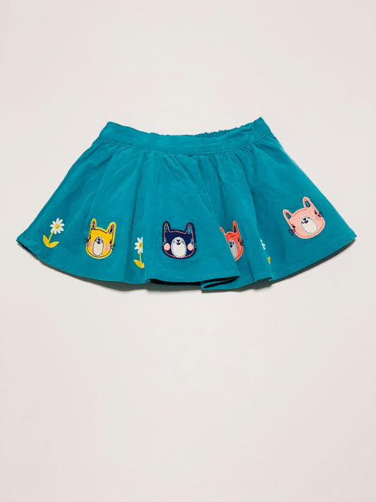 Corduroy cat skirt - Size 000