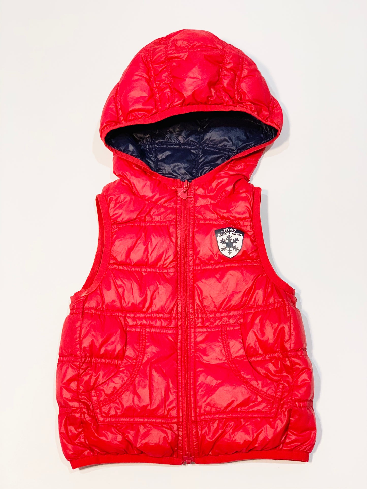 Red puffer vest - Size 2