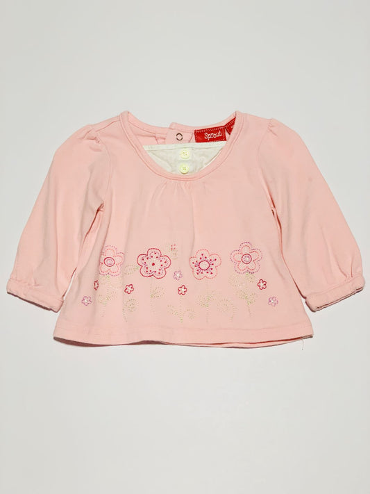 Embroidered flower top - Size 00