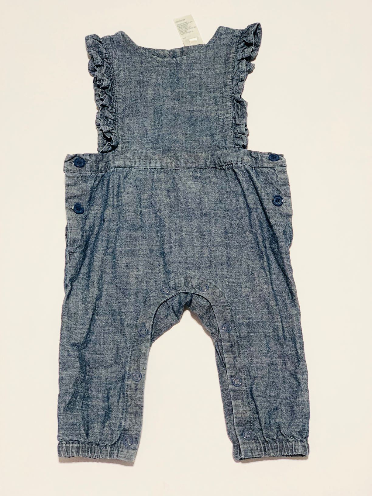 Blue frill overalls - Size 00