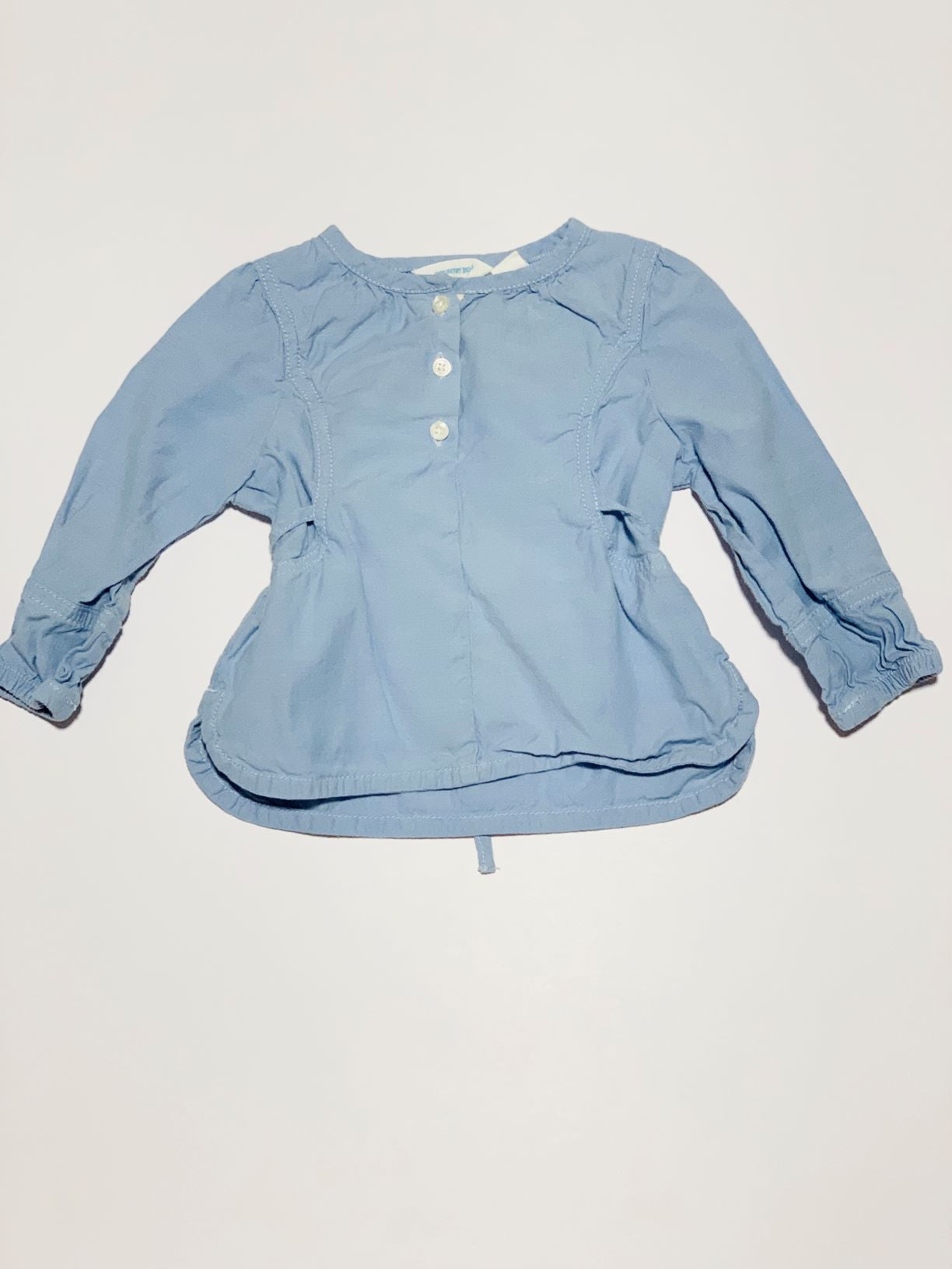 Blue tie-back top - Size 00