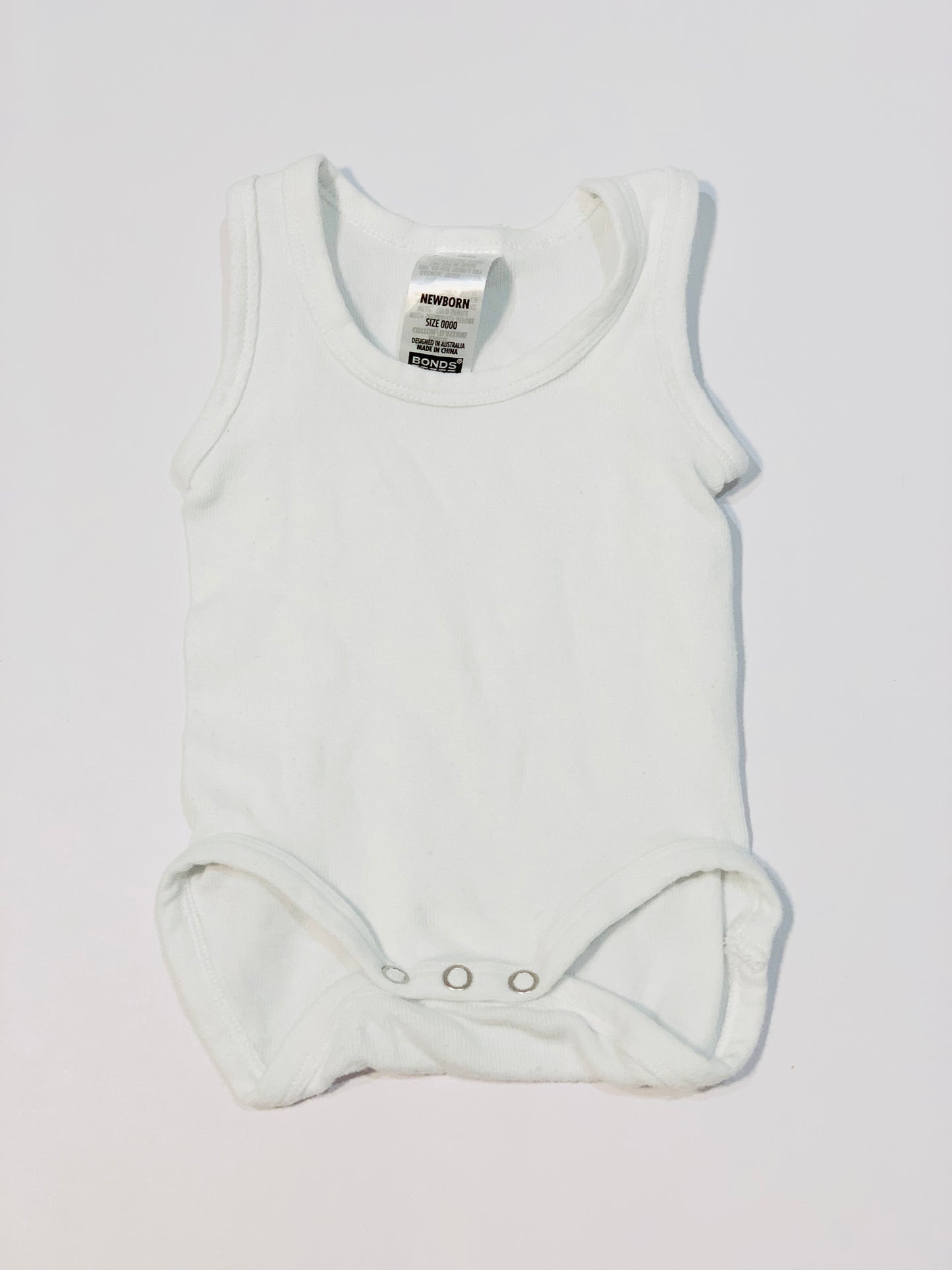 White ribbed bodysuit - Size 0000