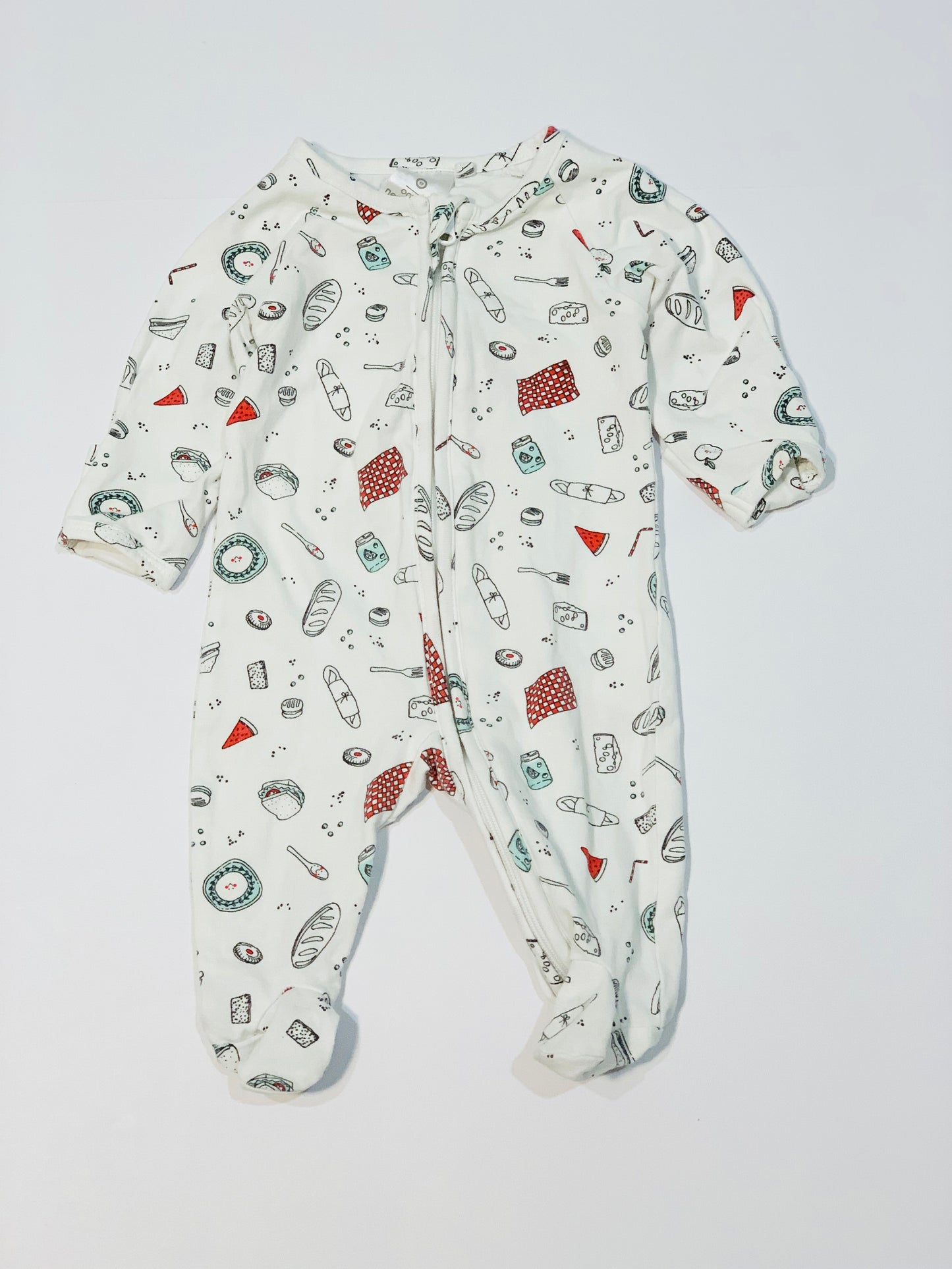 Picnic zip onesie - Size 0000