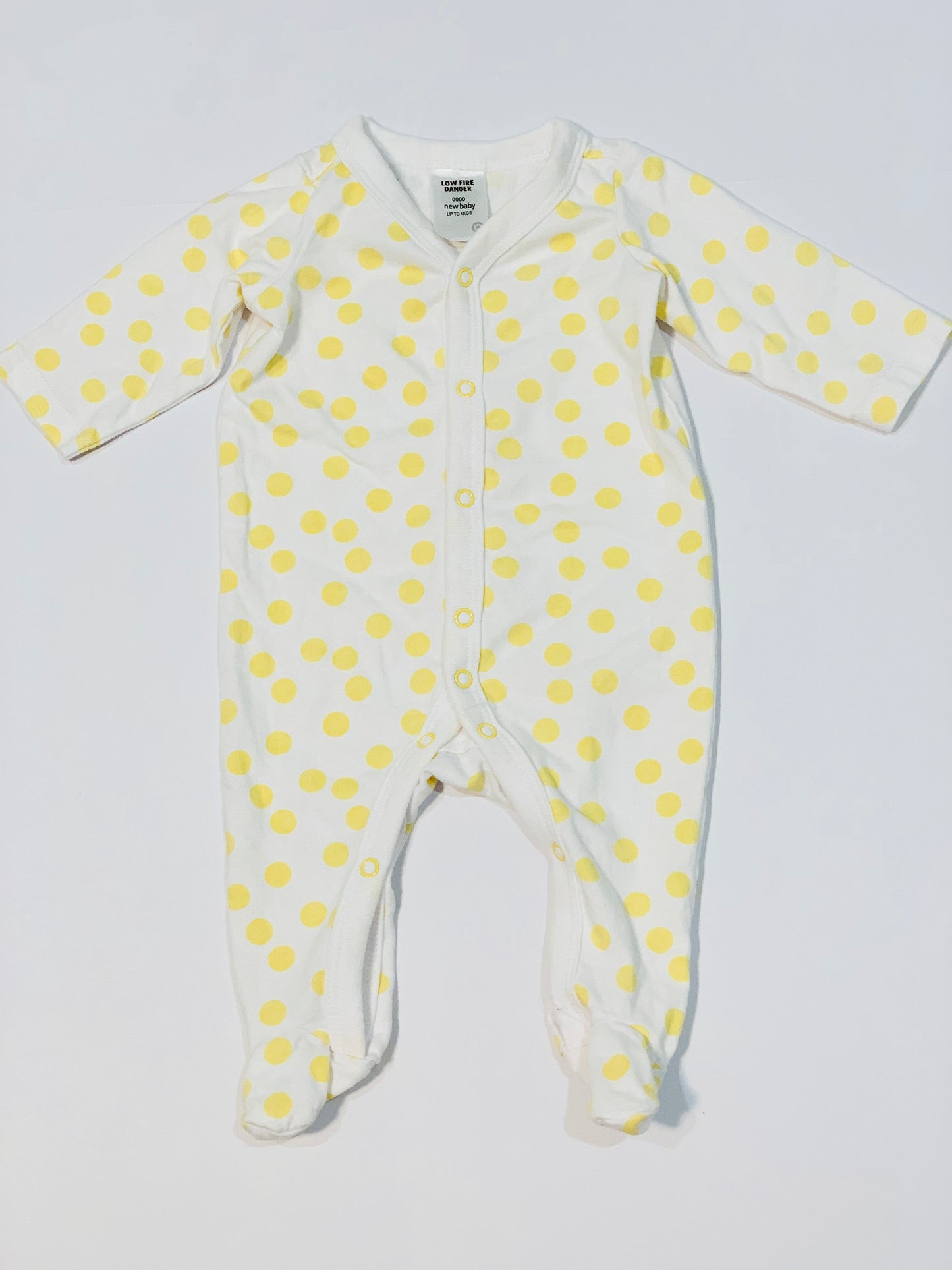 Yellow spot onesie - Size 0000