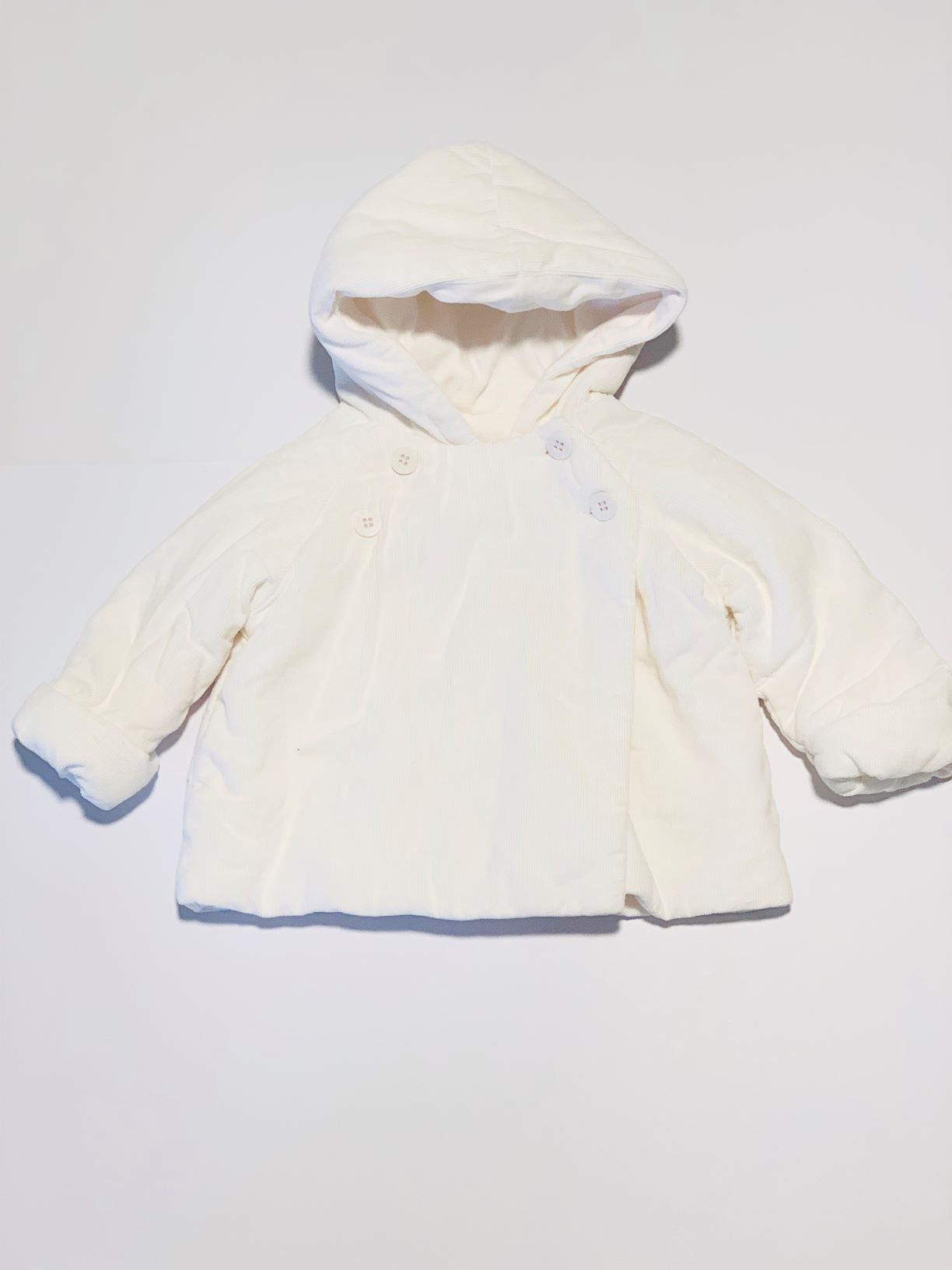 White corduroy padded jacket - Size 0