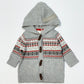 Grey knit hoodie brand new - Size 000