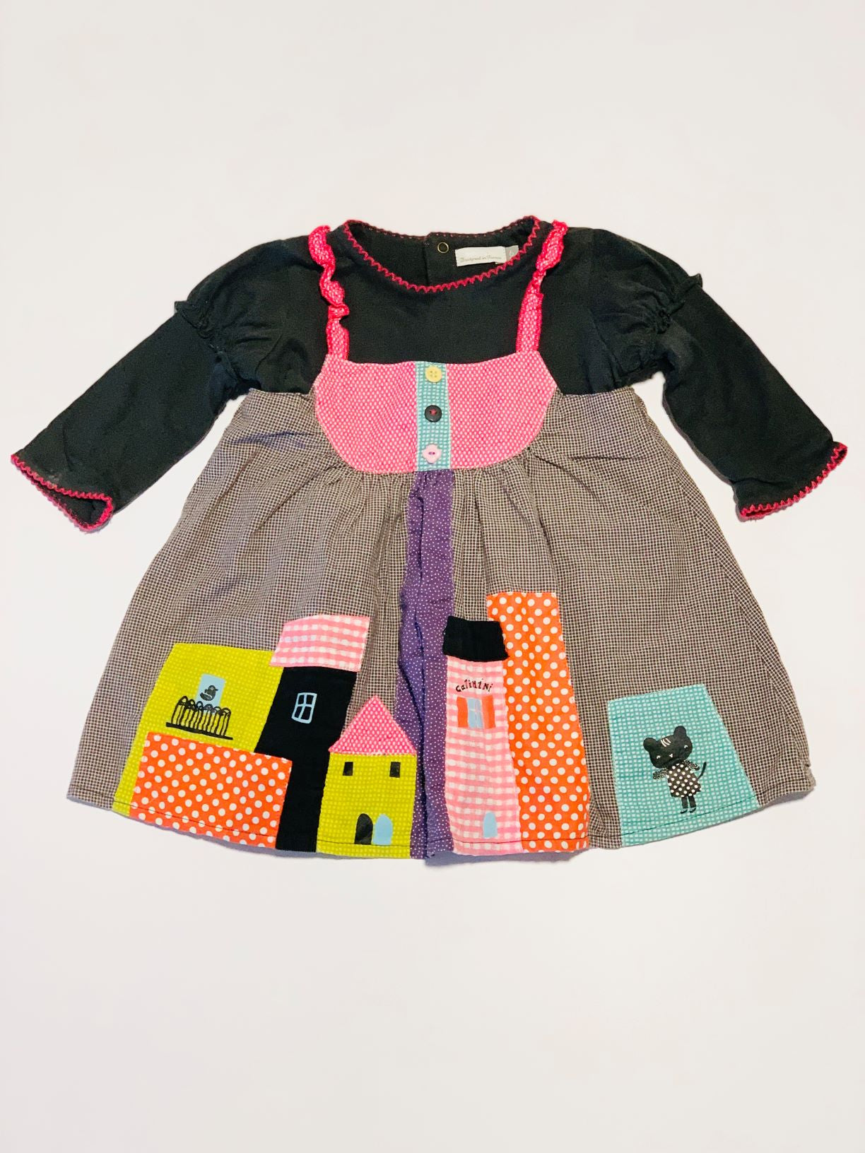 Patchwork dress - Size 6 months