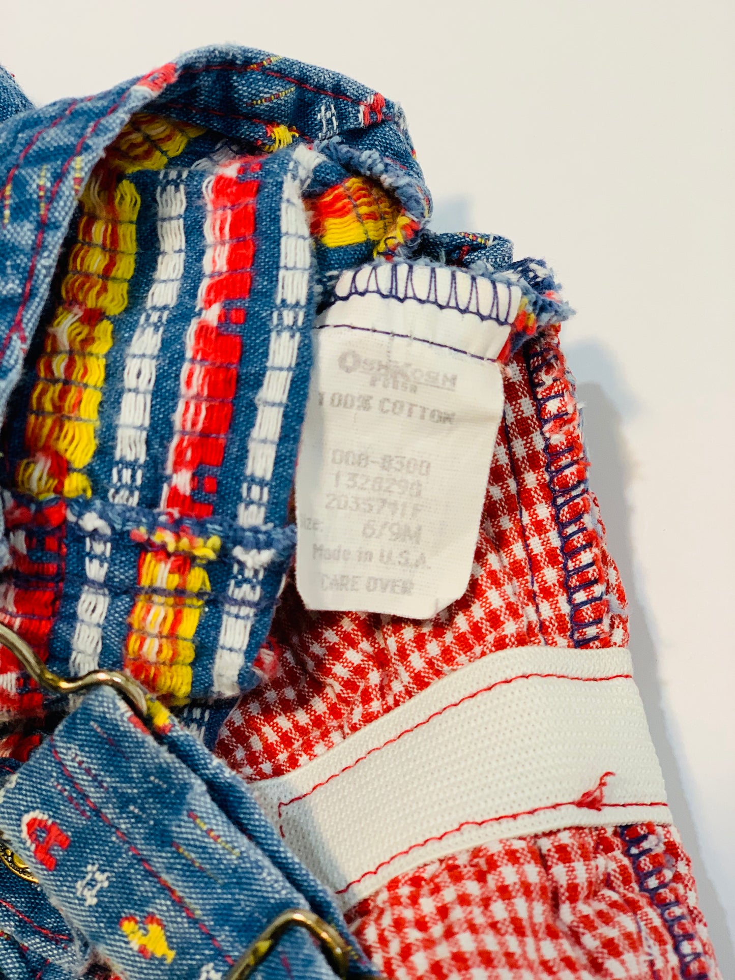 Vintage rooster overalls - Size 6-9 months