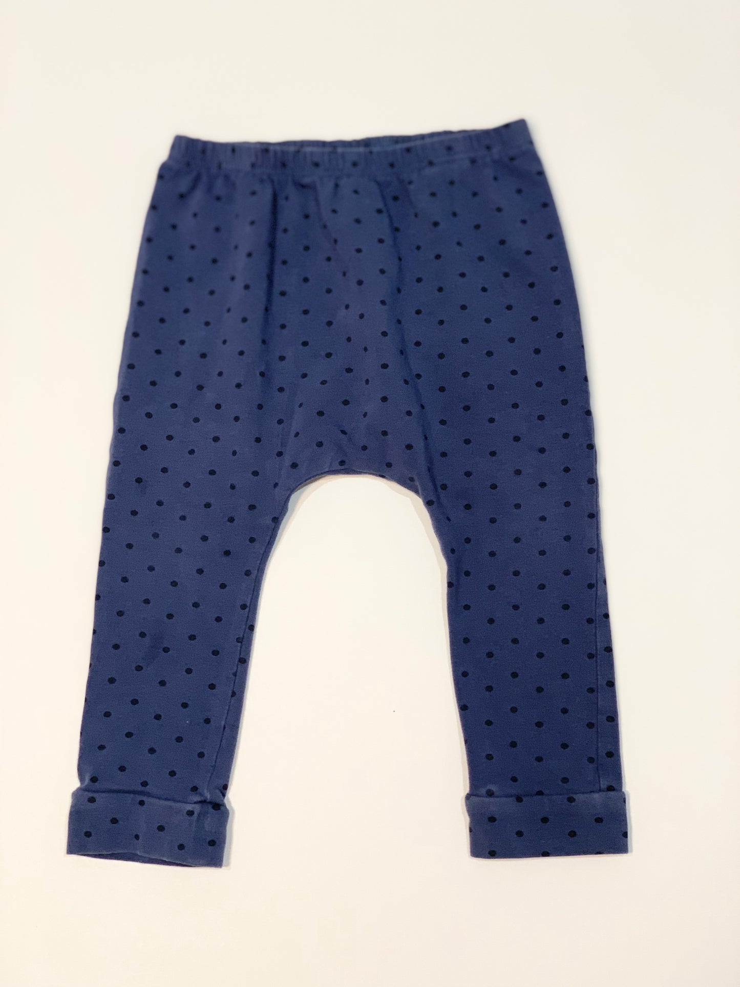 Blue spot leggings - Size 9-12 months