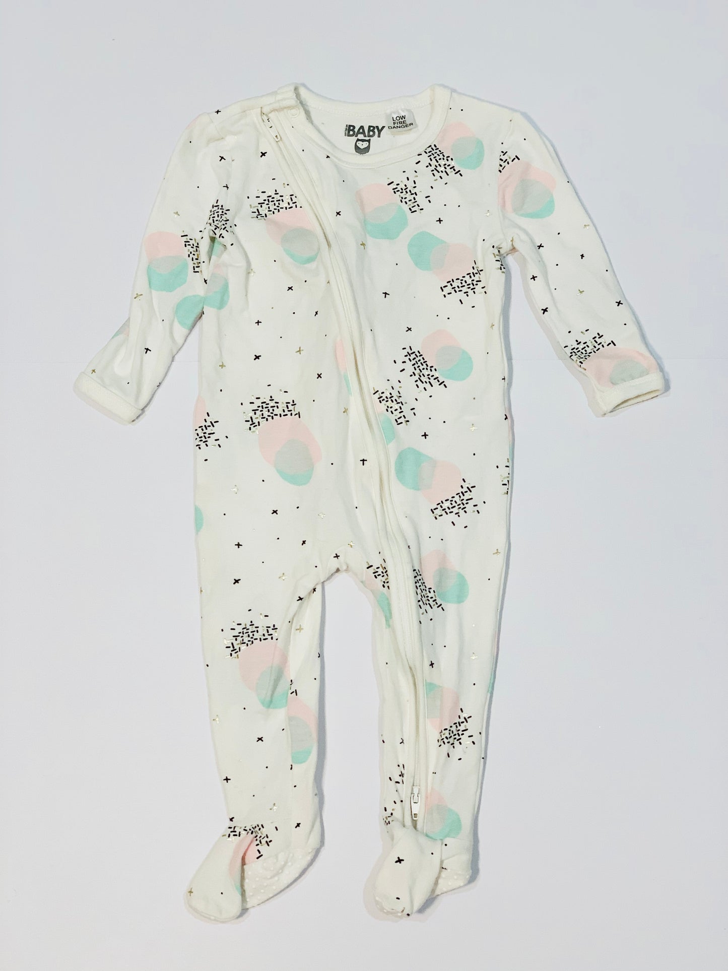 White zip onesie - Size 0