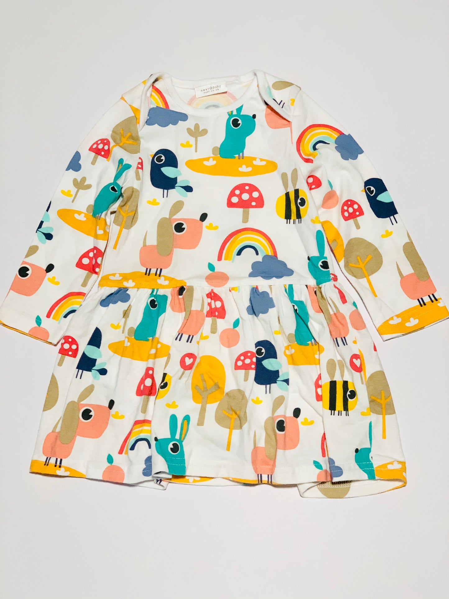 Animal rainbows dress - Size 9-12 months