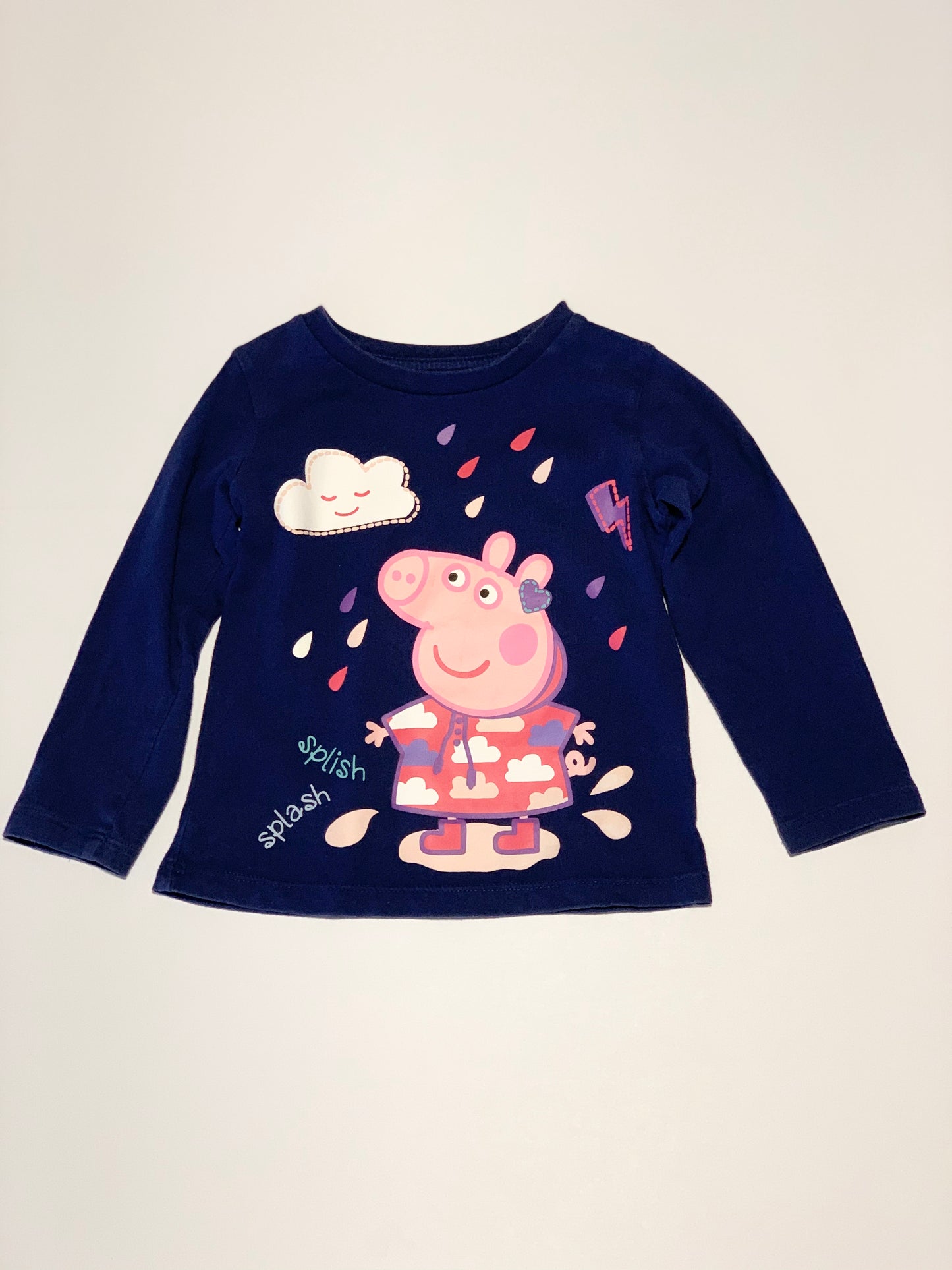 Navy Peppa Pig top - Size 1