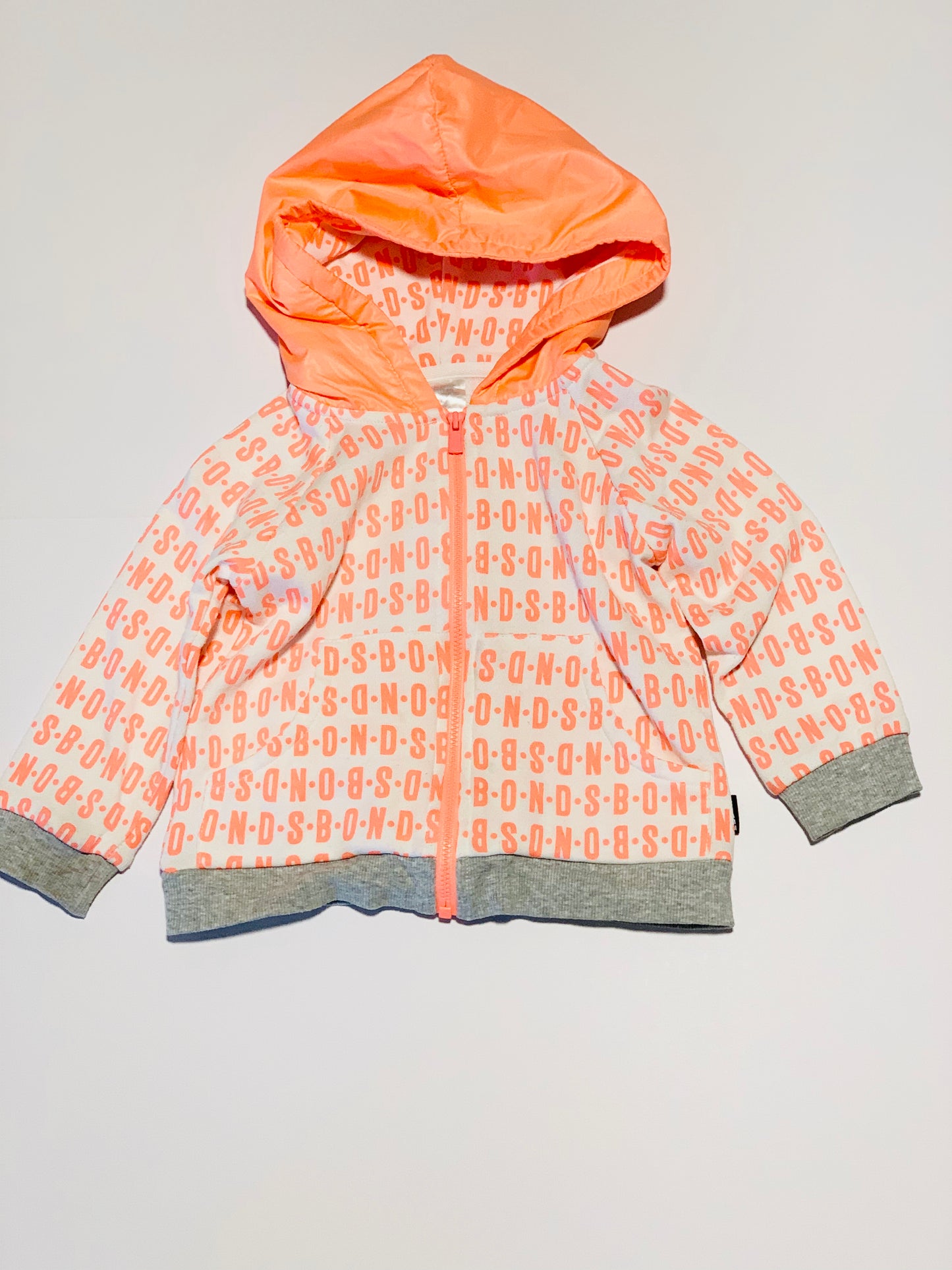 Fluro orange hoodie - Size 1