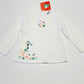 White applique top BNWT - Size 1