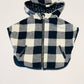 Navy check poncho - Size 1