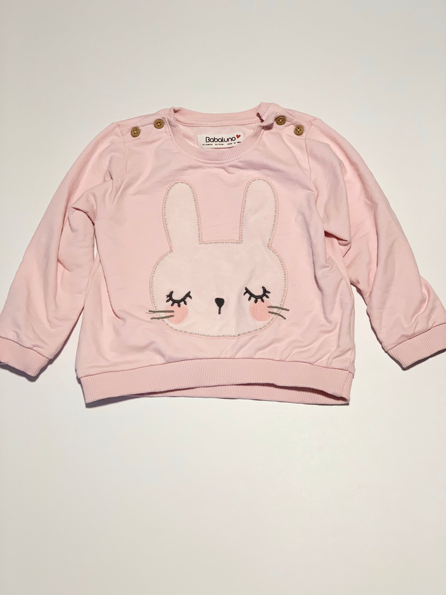 Pink bunny sweater - Size 18-24 months