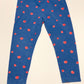Blue cherry leggings - Size 2