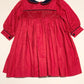 Red smocked dress - Size 12 months