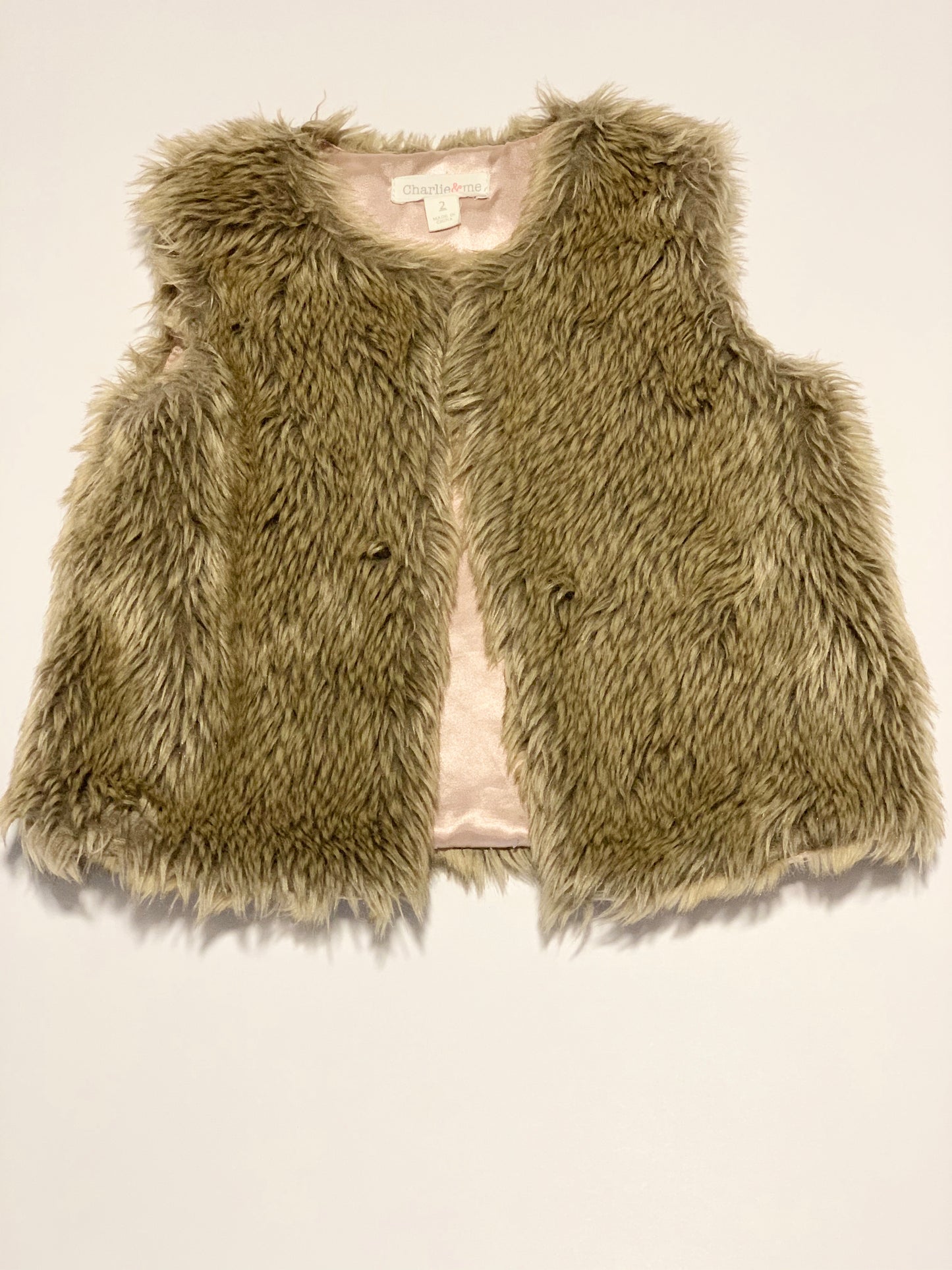 Faux fur vest - Size 2