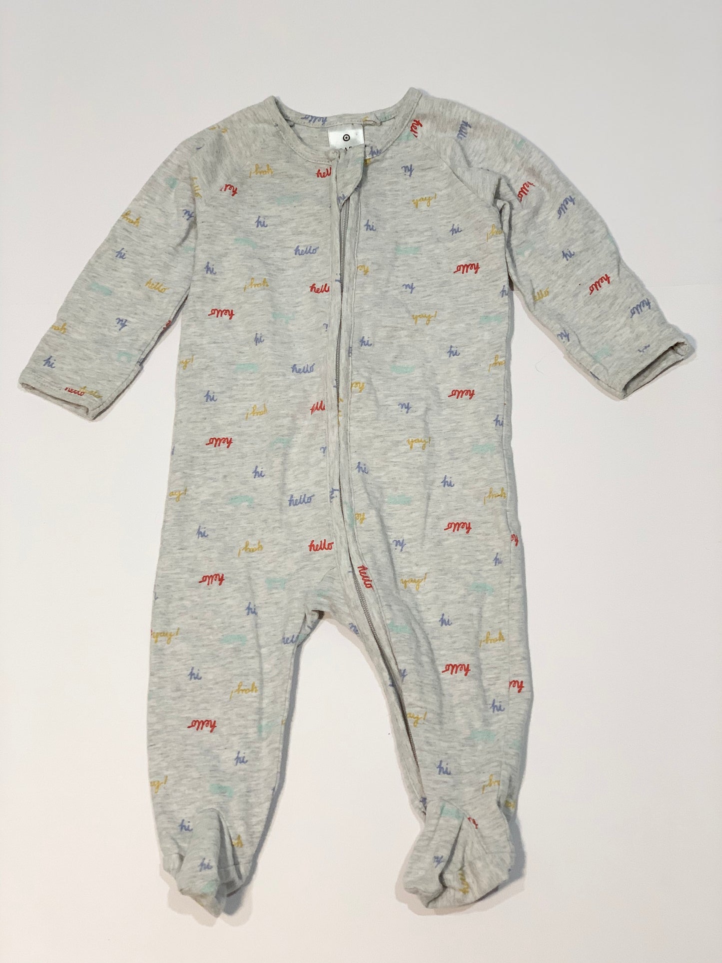 Grey zip onesie - Size 00