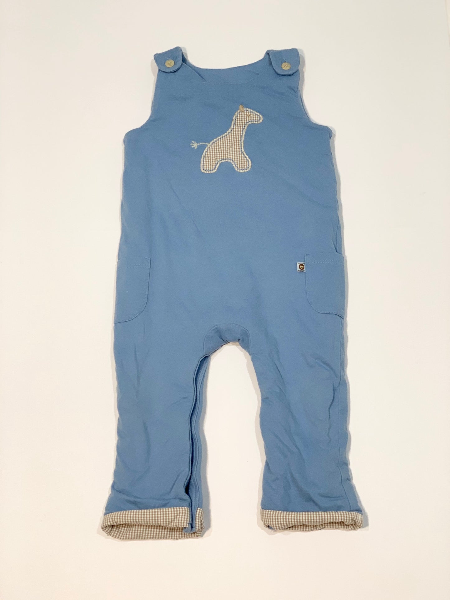 Blue padded overalls - Size 1