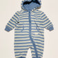 Striped hooded coverall - size 00